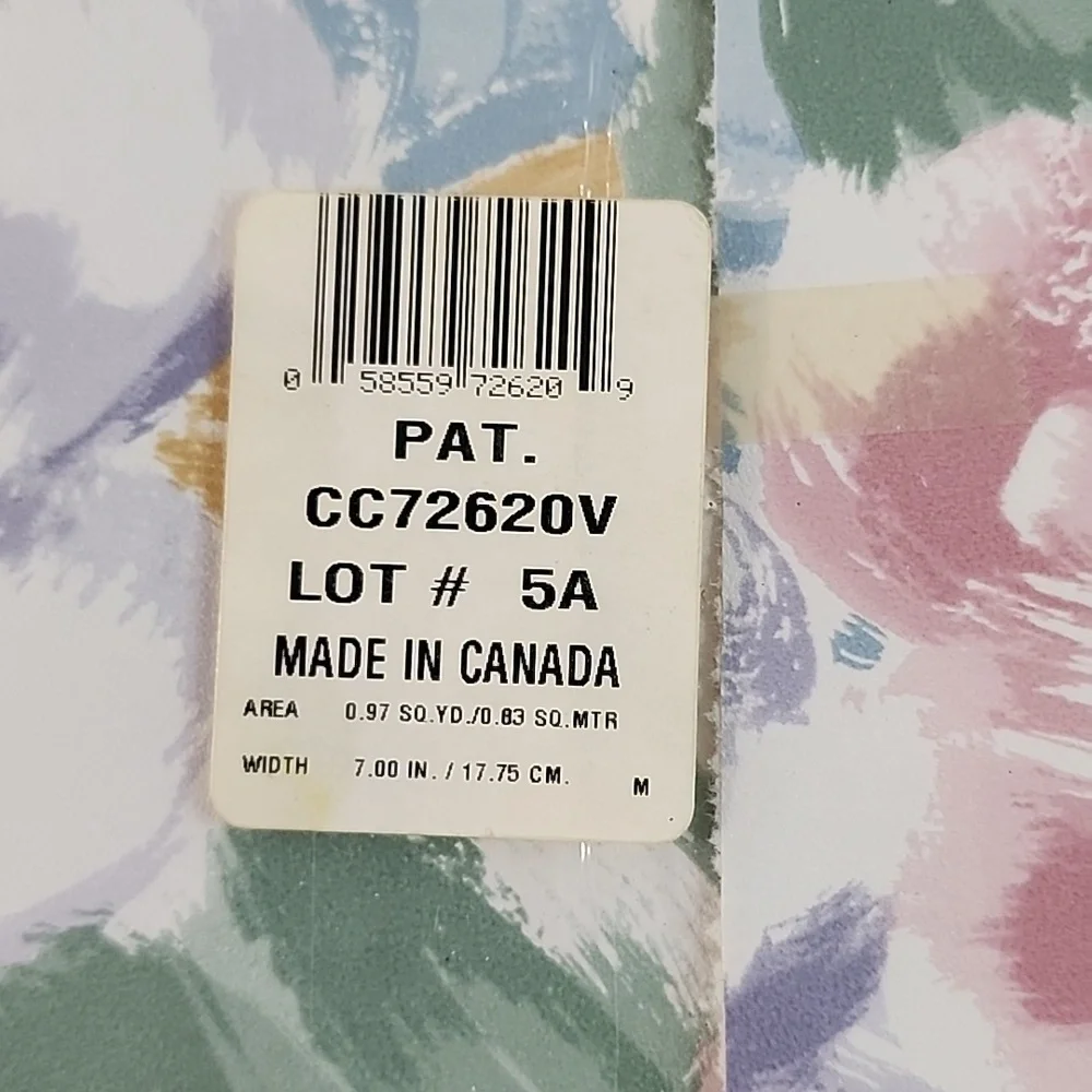 NWT Vintage Norwall Prepasted Washable Wall Boarder (8) Rolls